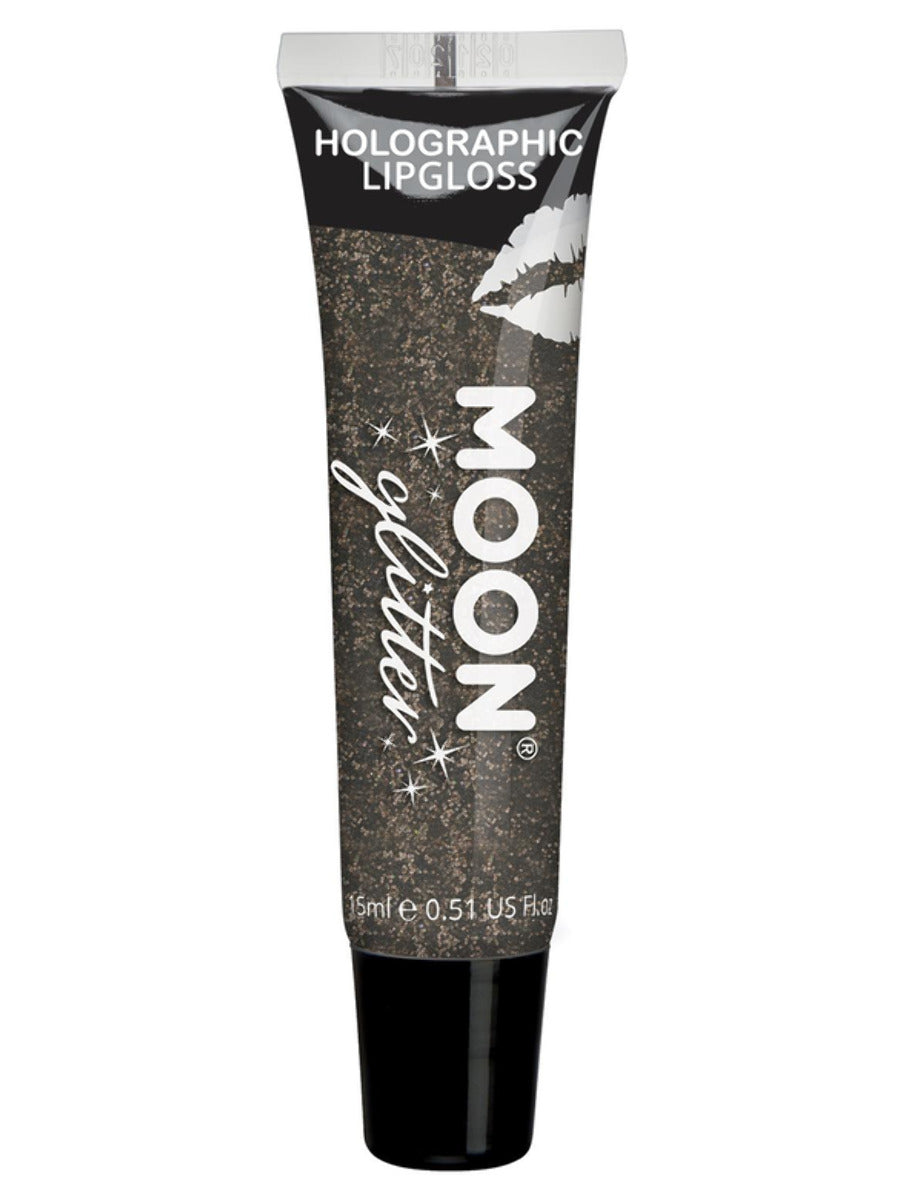 Moon Glitter Holographic Glitter Lipgloss, Black, Single, 15ml