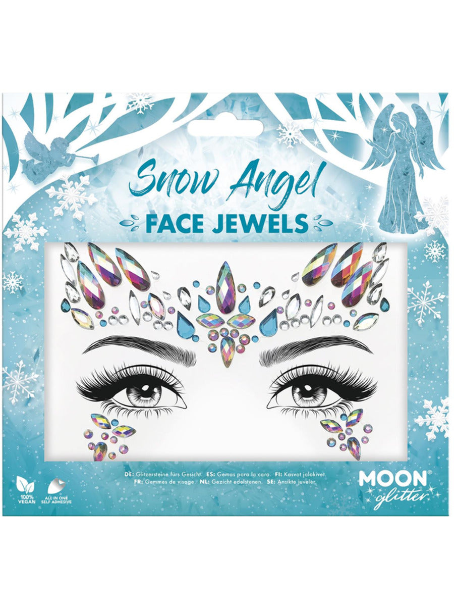 Moon Glitter Face Jewels, Snow Angel