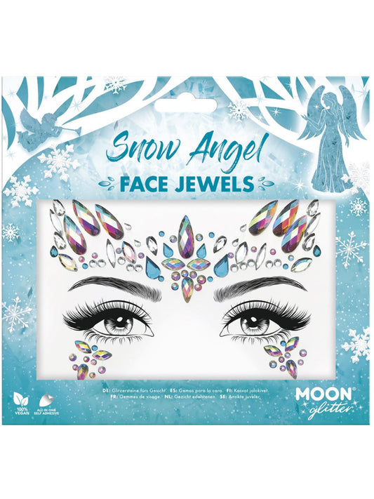 Moon Glitter Face Jewels, Snow Angel