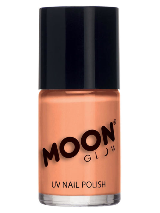 Moon Glow Pastel Neon UV Nail Polish, PastelOrange, Single, 14 ml