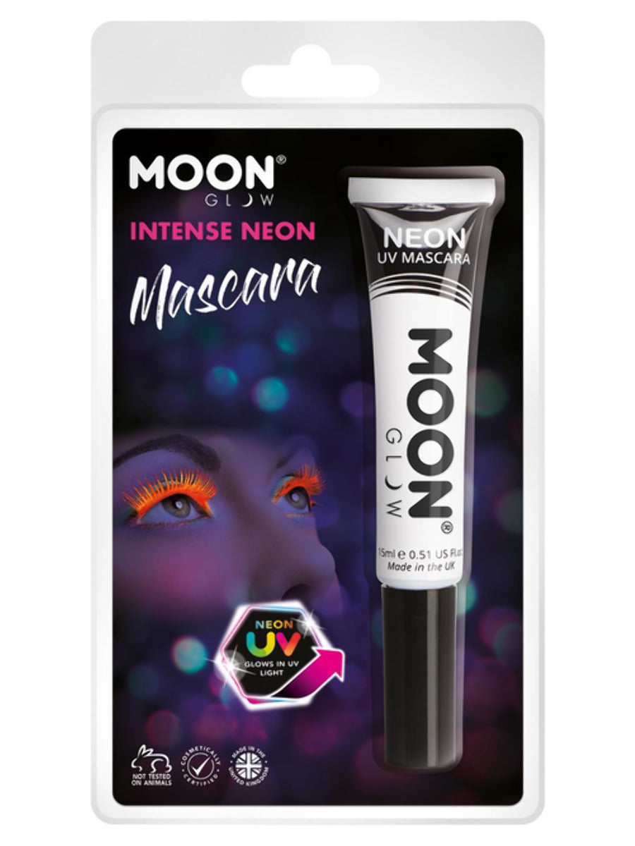 Moon Glow Intense Neon UV Mascara, White, Clamshell, 15ml