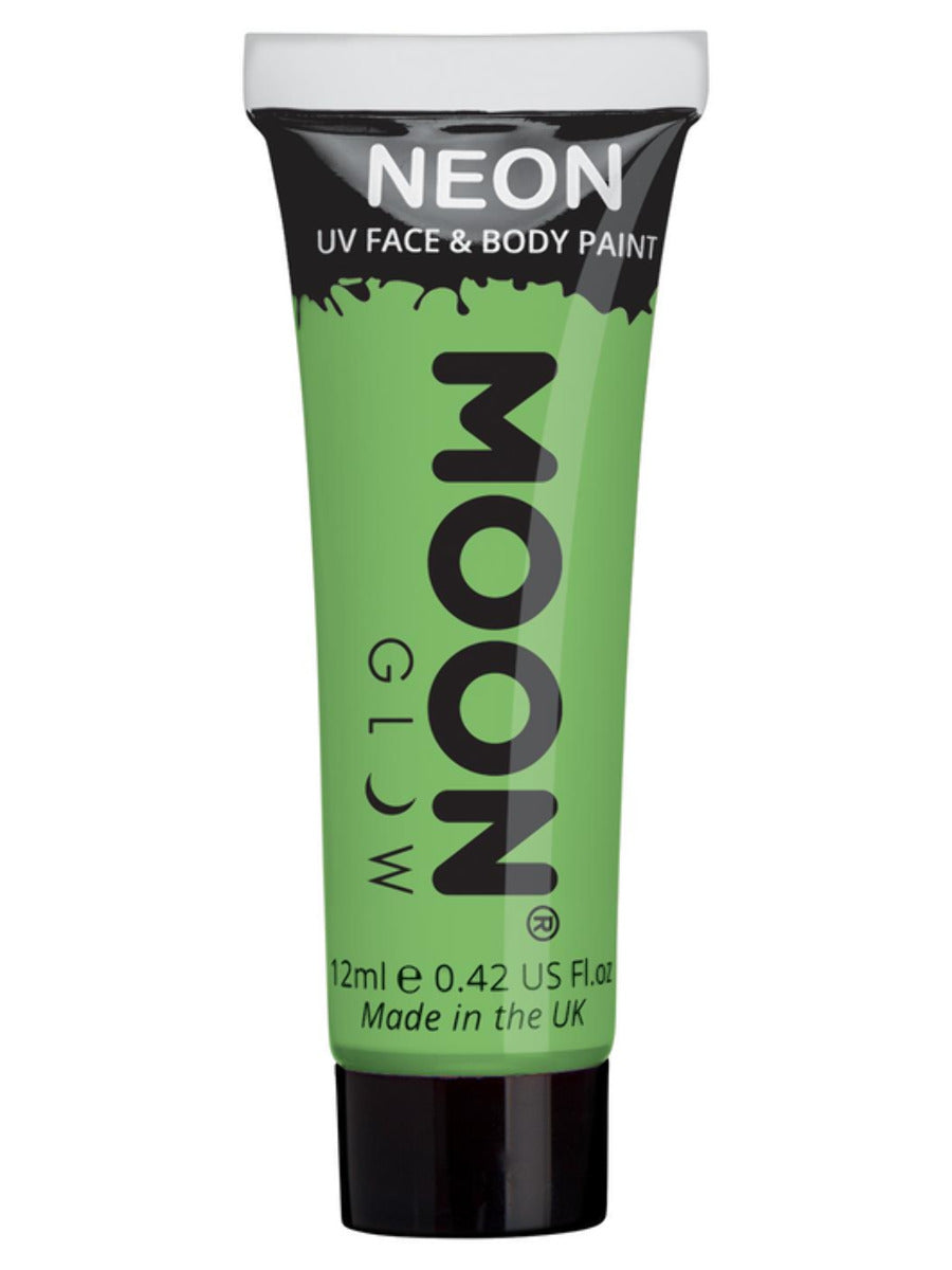 Moon Glow Pastel Neon UV Face Paint, Pastel Green, Single, 12ml