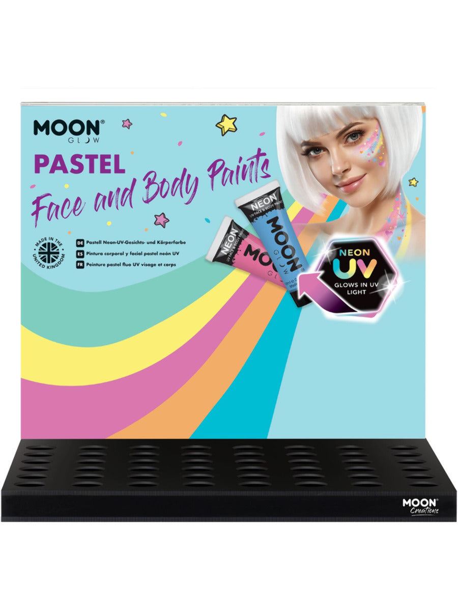 Moon Glow Pastel Neon UV Face Paint, Pastel CDU (no stock)