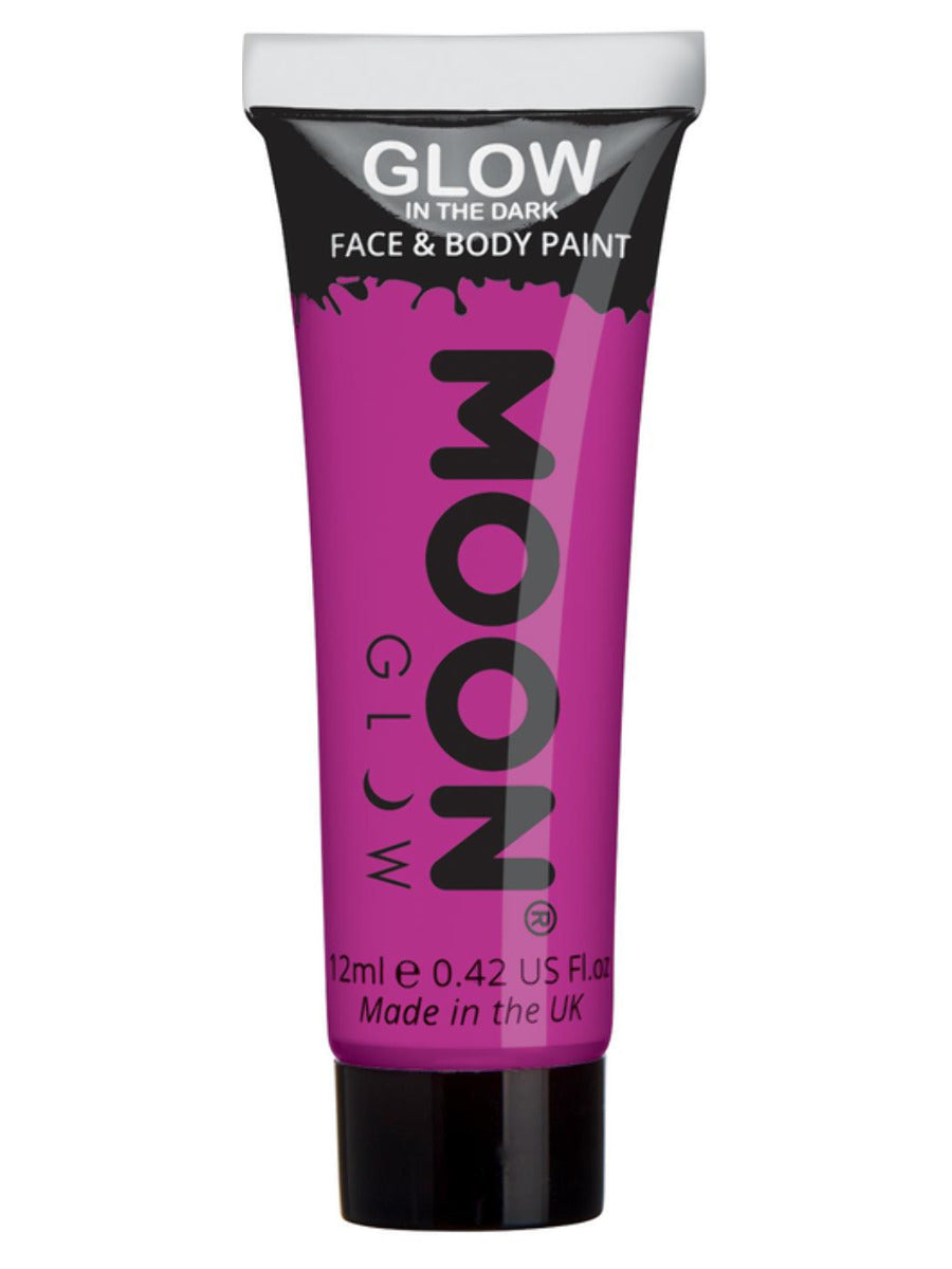 Moon Glow - Glow in the Dark Face Paint, Purple, 12ml Single