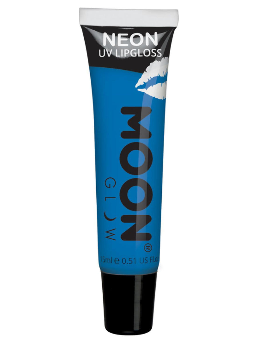 Moon Glow Intense Neon UV Fruity Lipgloss, Blue, Bubblegum, Single, 15ml