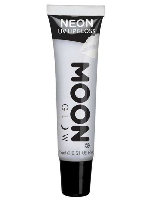 Moon Glow Intense Neon UV Fruity Lipgloss, White, Vanilla, Single, 15ml