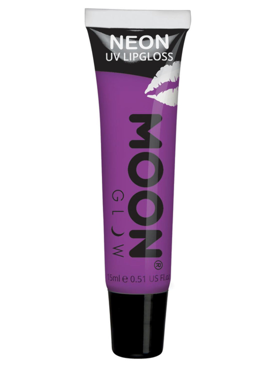 Moon Glow Intense Neon UV Fruity Lipgloss, Purple, Blackcurrant, Single, 15ml