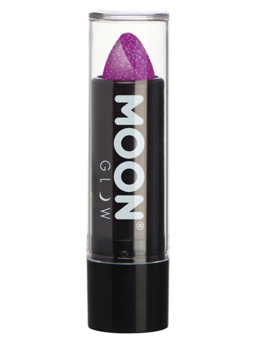 Moon Glow - Neon UV Glitter Lipstick, Purple, 4.2g Single