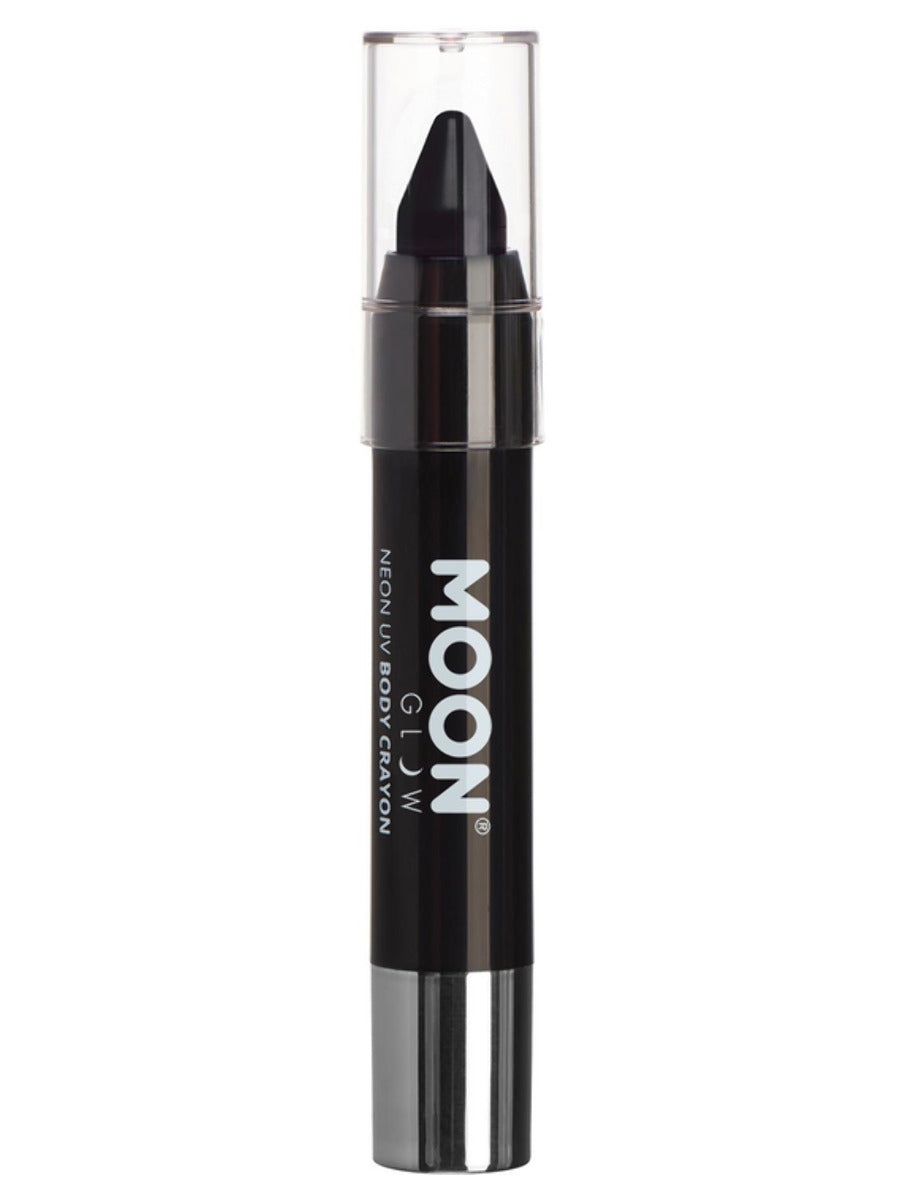 Moon Glow Pastel Neon UV Body Crayons, Black, Single, 3.2g