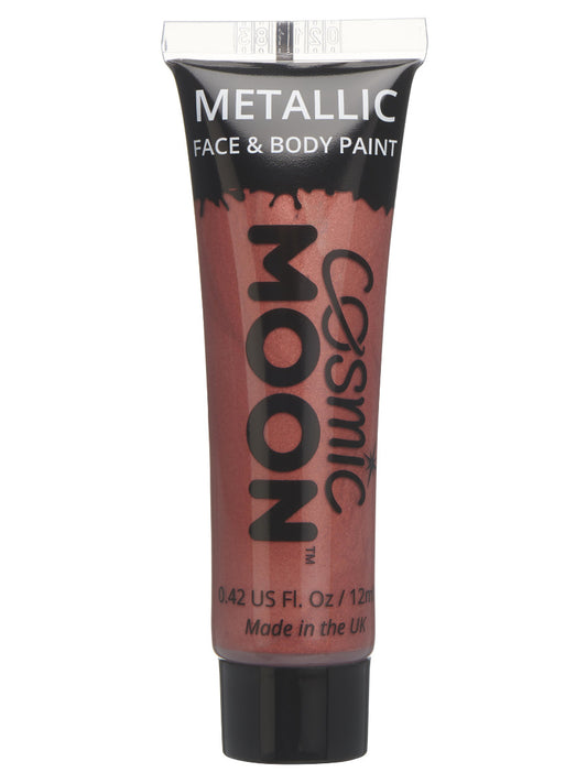 Cosmic Moon Metallic Face & Body Paint, Red, Single, 12ml