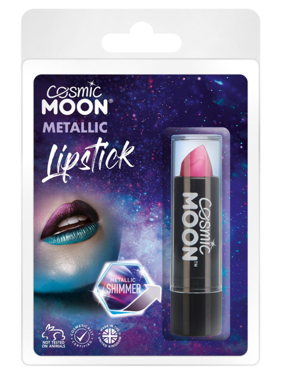 Cosmic Moon Metallic Lipstick, Pink, Clamshell, 4.2g