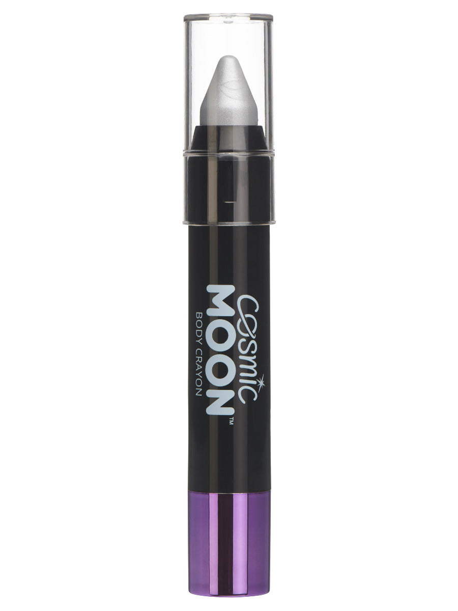 Cosmic Moon Metallic Body Crayon, Silver, Single, 3.2g