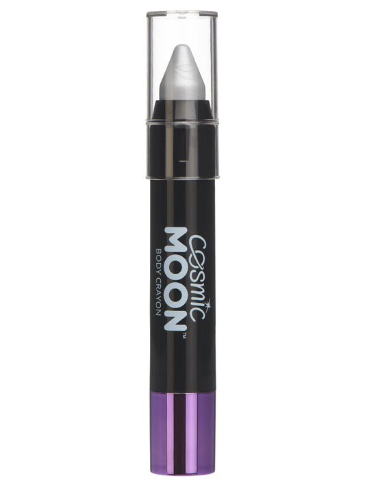 Cosmic Moon Metallic Body Crayon, Silver, Single, 3.2g