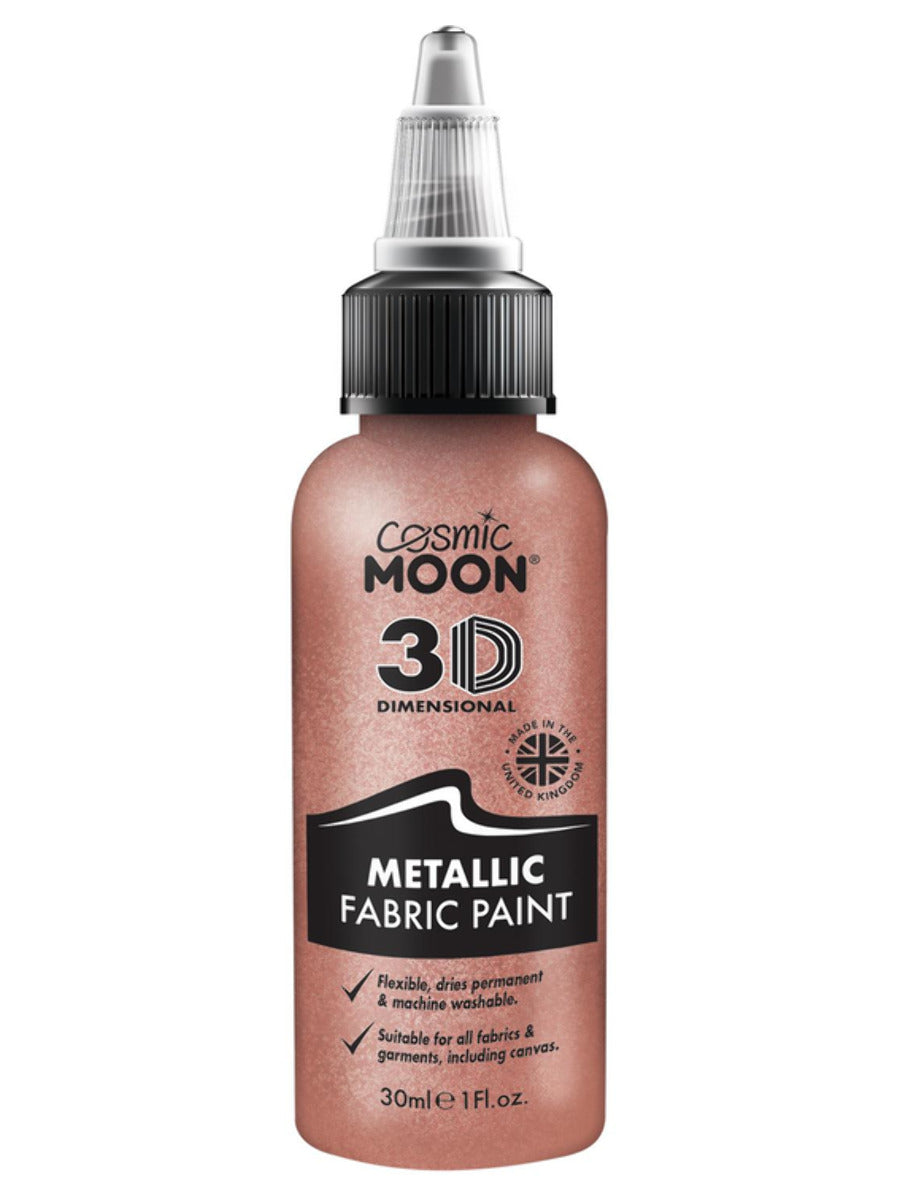 Cosmic Moon Metallic Fabric Paint, Rose Gold, Single, 30ml