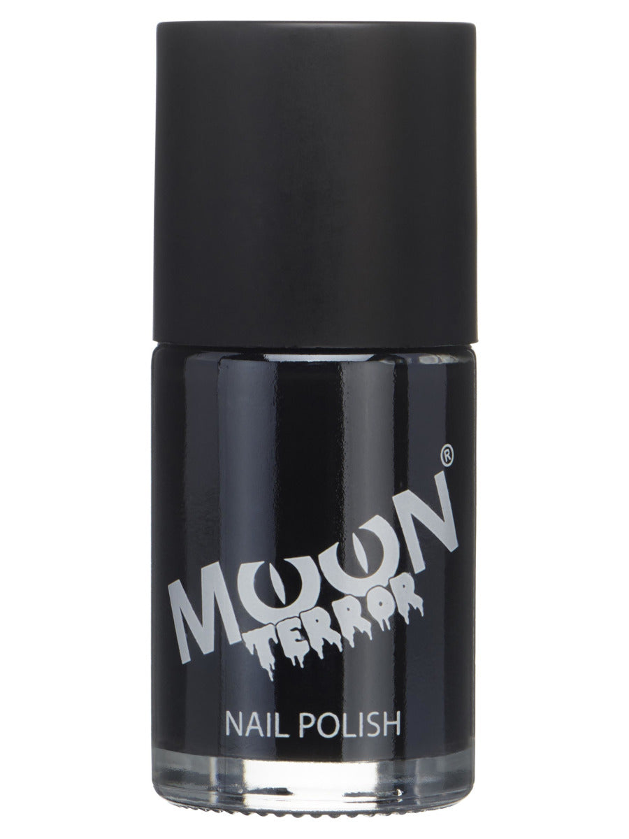 Moon Terror Halloween Nail Polish, Black, Single 14ml