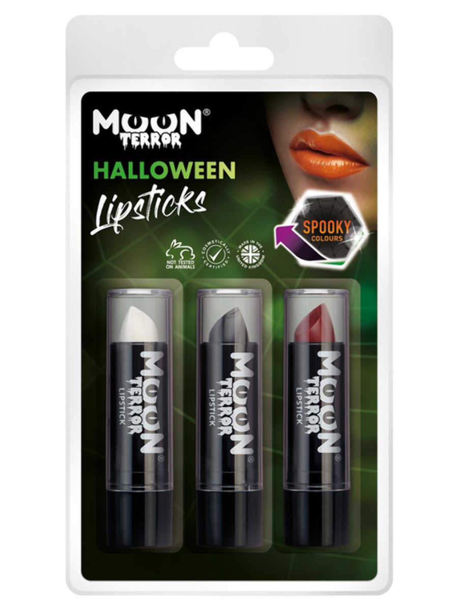 Moon Terror Halloween Nail Polish, Clamshell 14ml - White, Black, Red