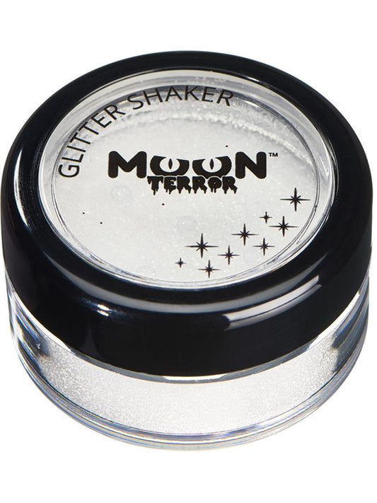 Moon Terror Halloween Glitter Shakers, White, Single 4.2g