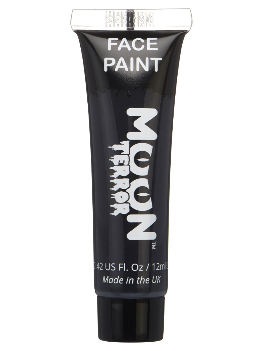 Moon Terror Halloween Face & Body Paint, Black, Single 12ml