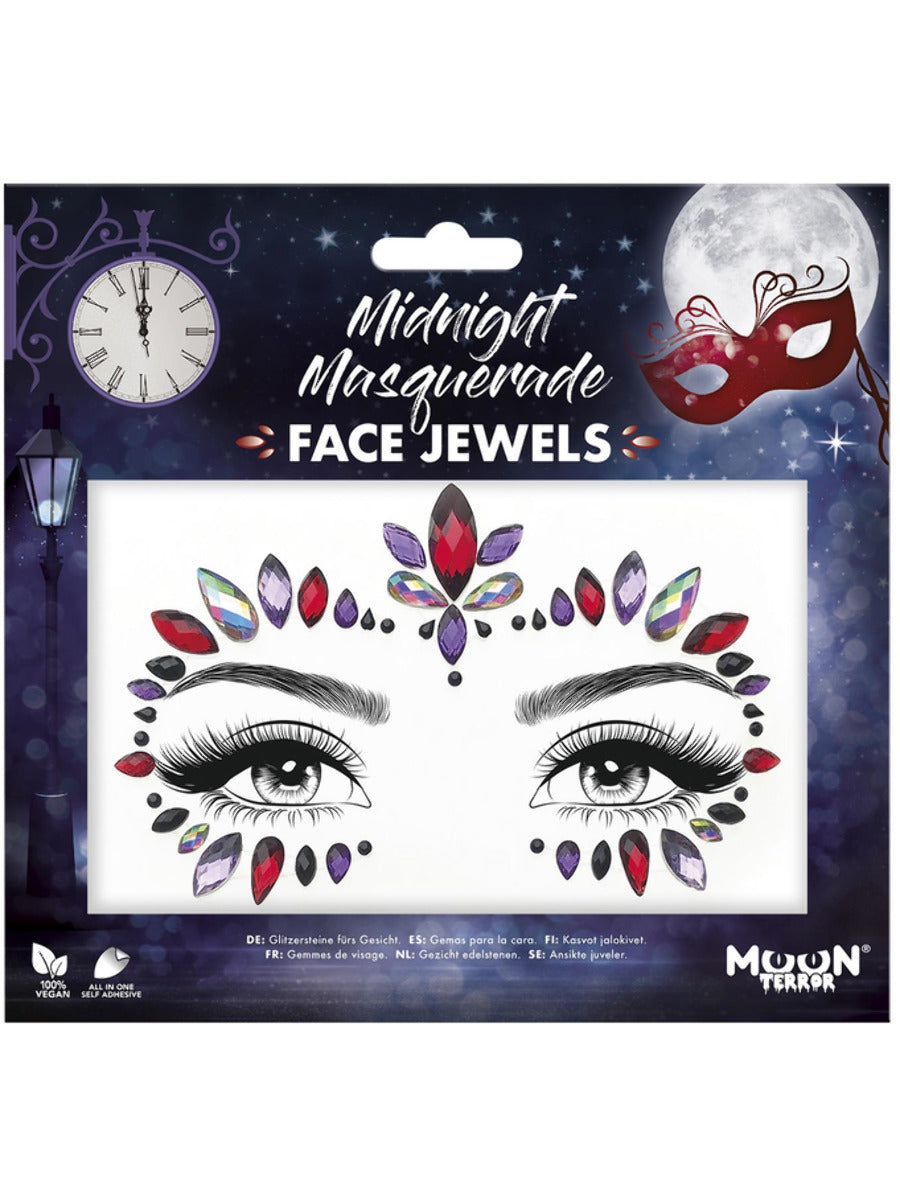 Moon Terror Face Jewels, Midnight Masquerade, 