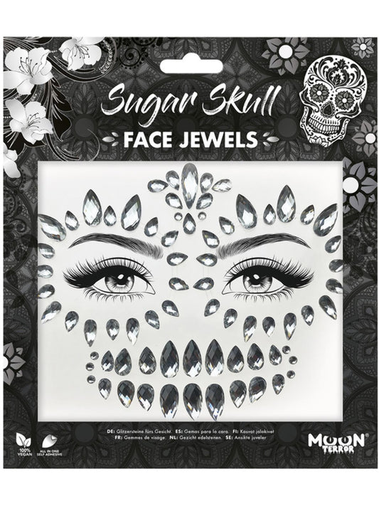 Moon Terror Face Jewels, Sugar Skull, 