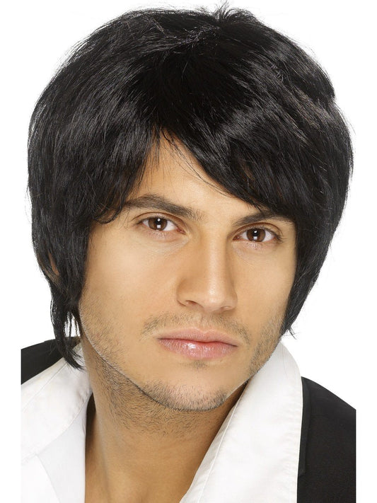 Boy Band Wig, Black Wholesale