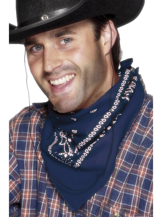 Cowboy Bandana, Blue Wholesale