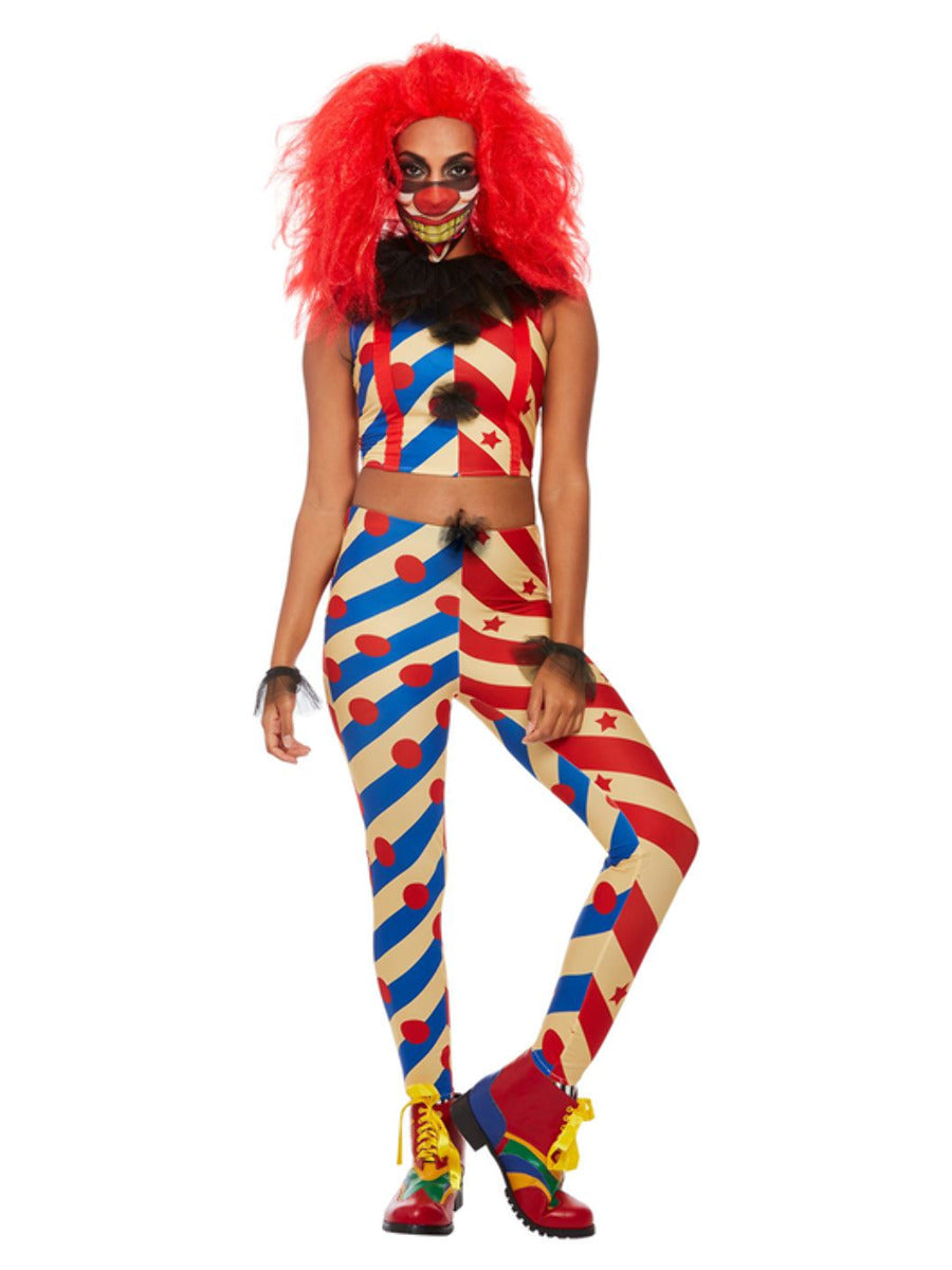 Creepy Clown Costume Red Blue WHOLESALE Alternative 1