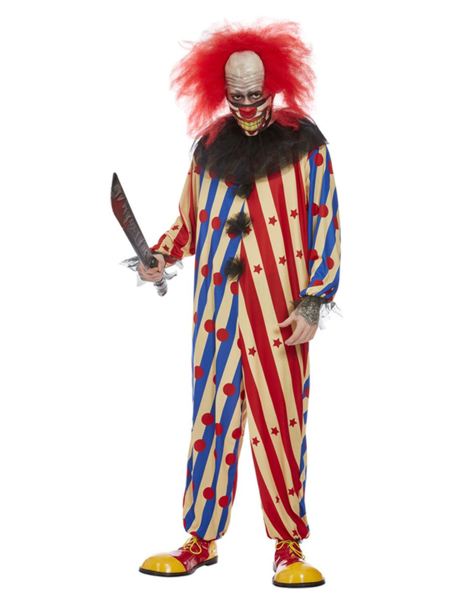 Creepy Clown Costume Red Blue WHOLESALE