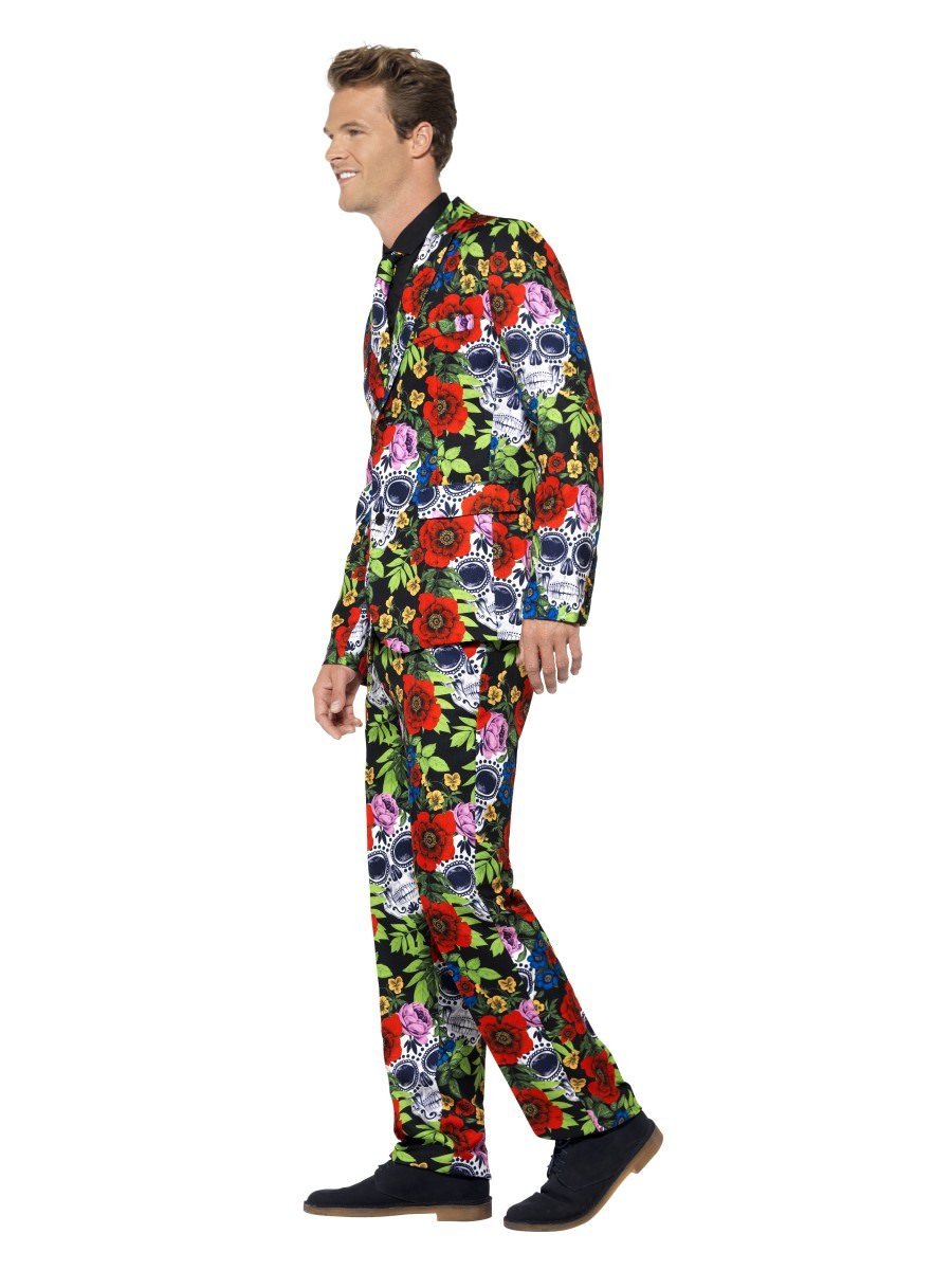 Day of the Dead Suit, with Jacket, Trousers & Tie Wholesale