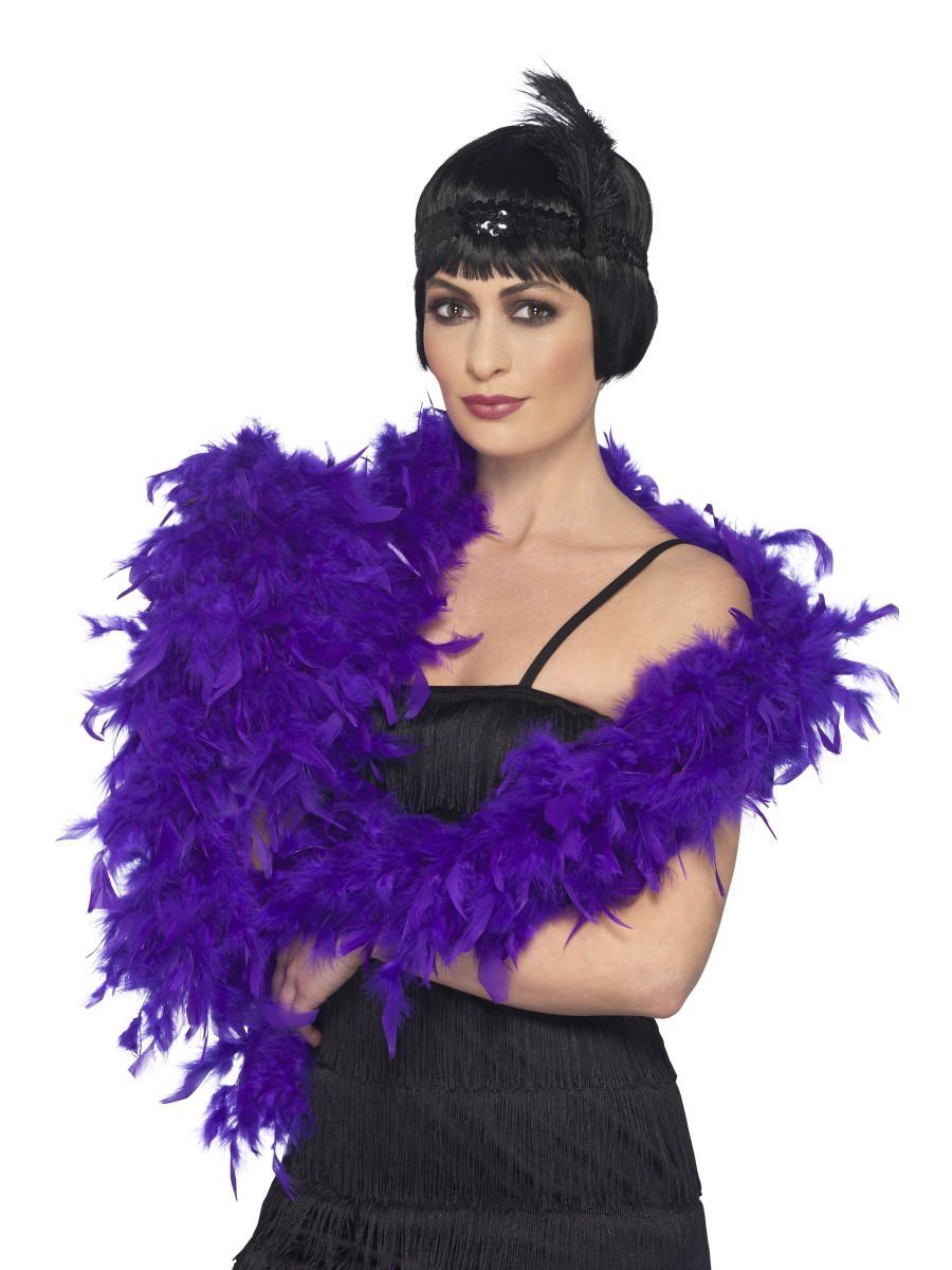 Deluxe Feather Boa, Purple Wholesale