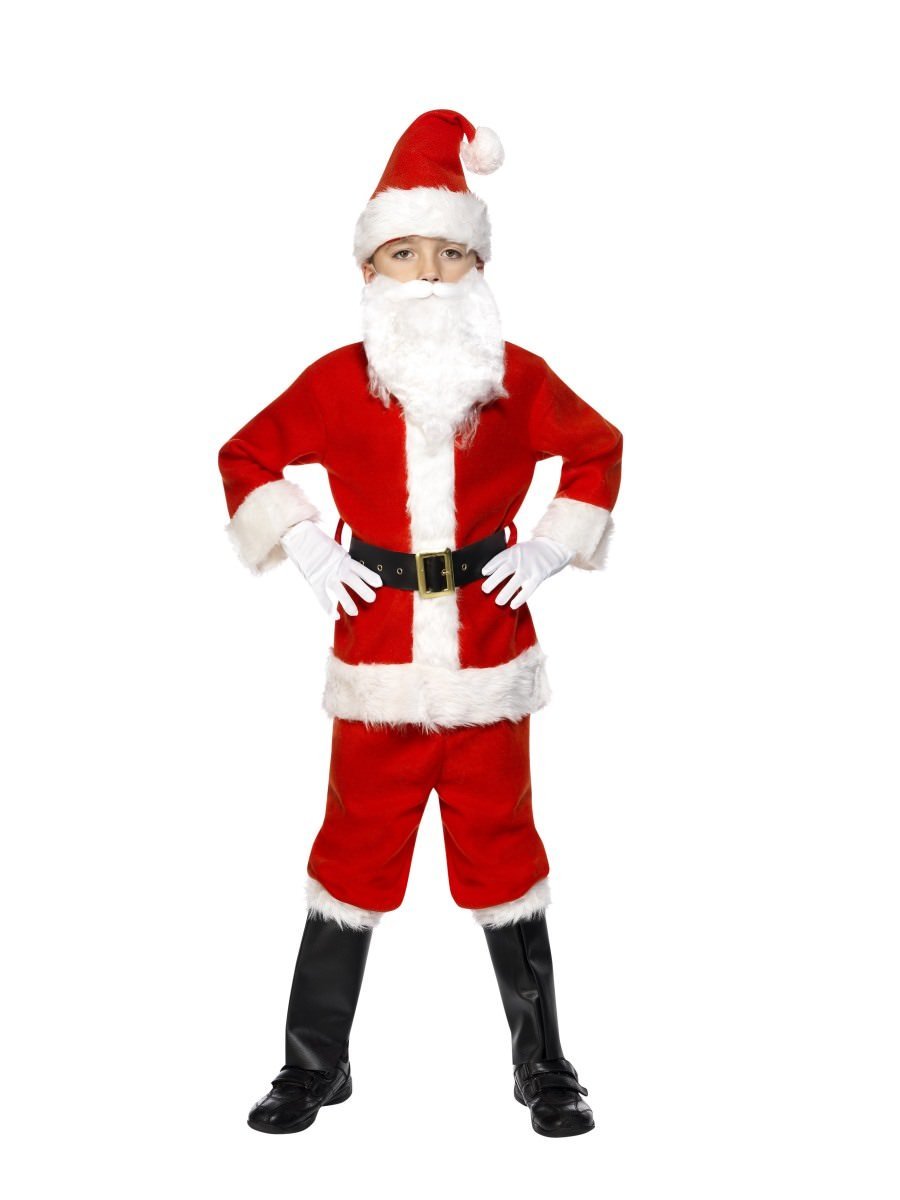 Deluxe Santa Costume & Beard, Child Wholesale