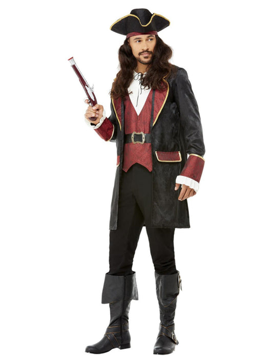 Deluxe Swashbuckler Pirate Costume Black WHOLESALE