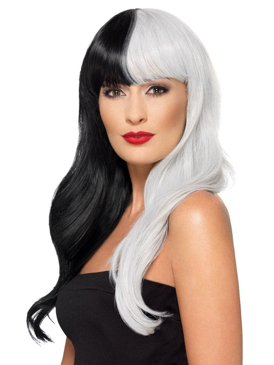 Deluxe Wig, Half & Half With Fringe Wholesale