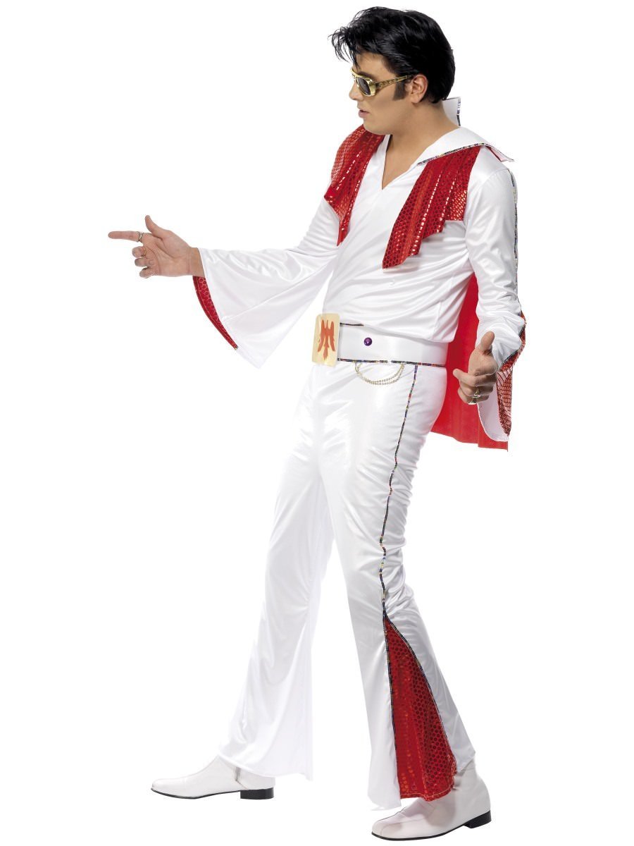 Elvis Costume, White & Red Wholesale