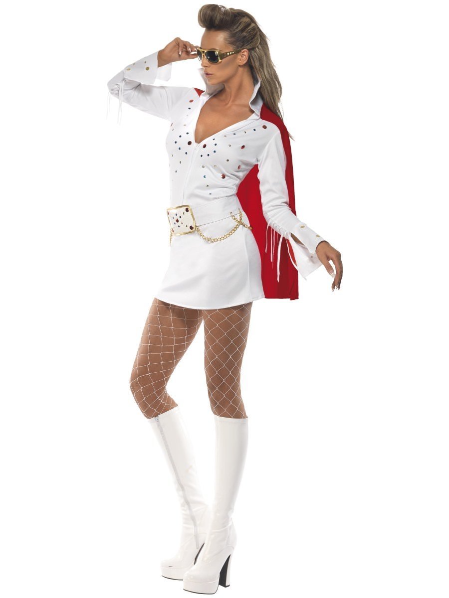 Elvis Viva Las Vegas Costume, White Wholesale