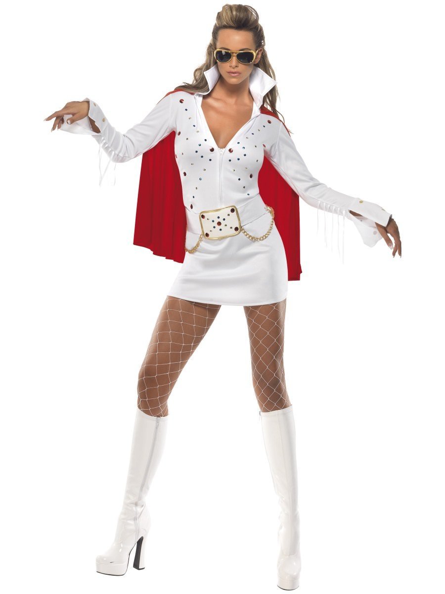 Elvis Viva Las Vegas Costume, White Wholesale