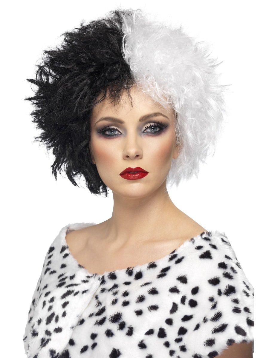 Evil Madame Wig, Black & White Wholesale