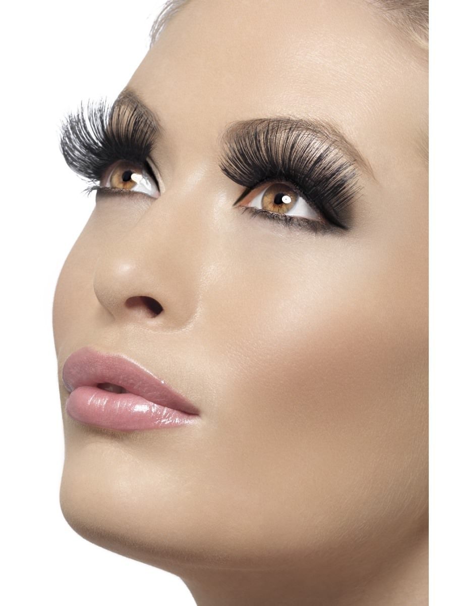 Eyelashes, Black, 60s Style, Long Wholesale