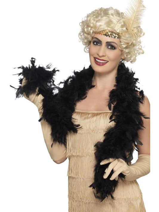 Feather Boa, Black Wholesale