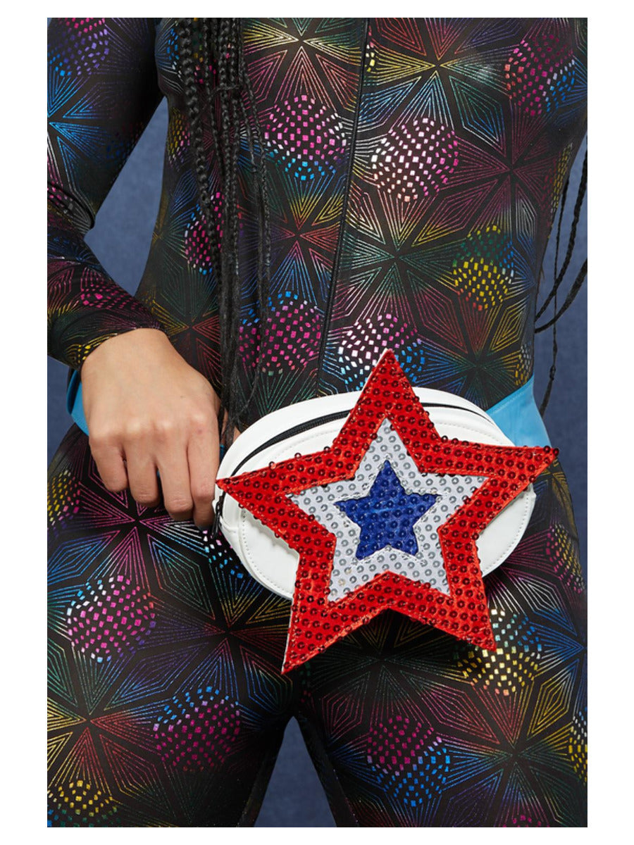 Fever Americana Sequin Star Bum Bag Blue WHOLESALE Alternative 1