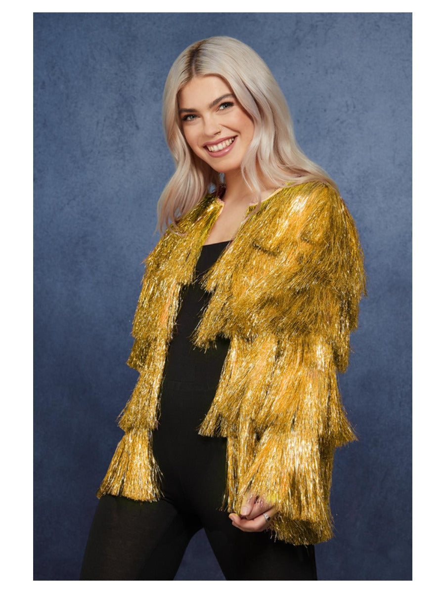 Fever Tinsel Festival Jacket Gold WHOLESALE