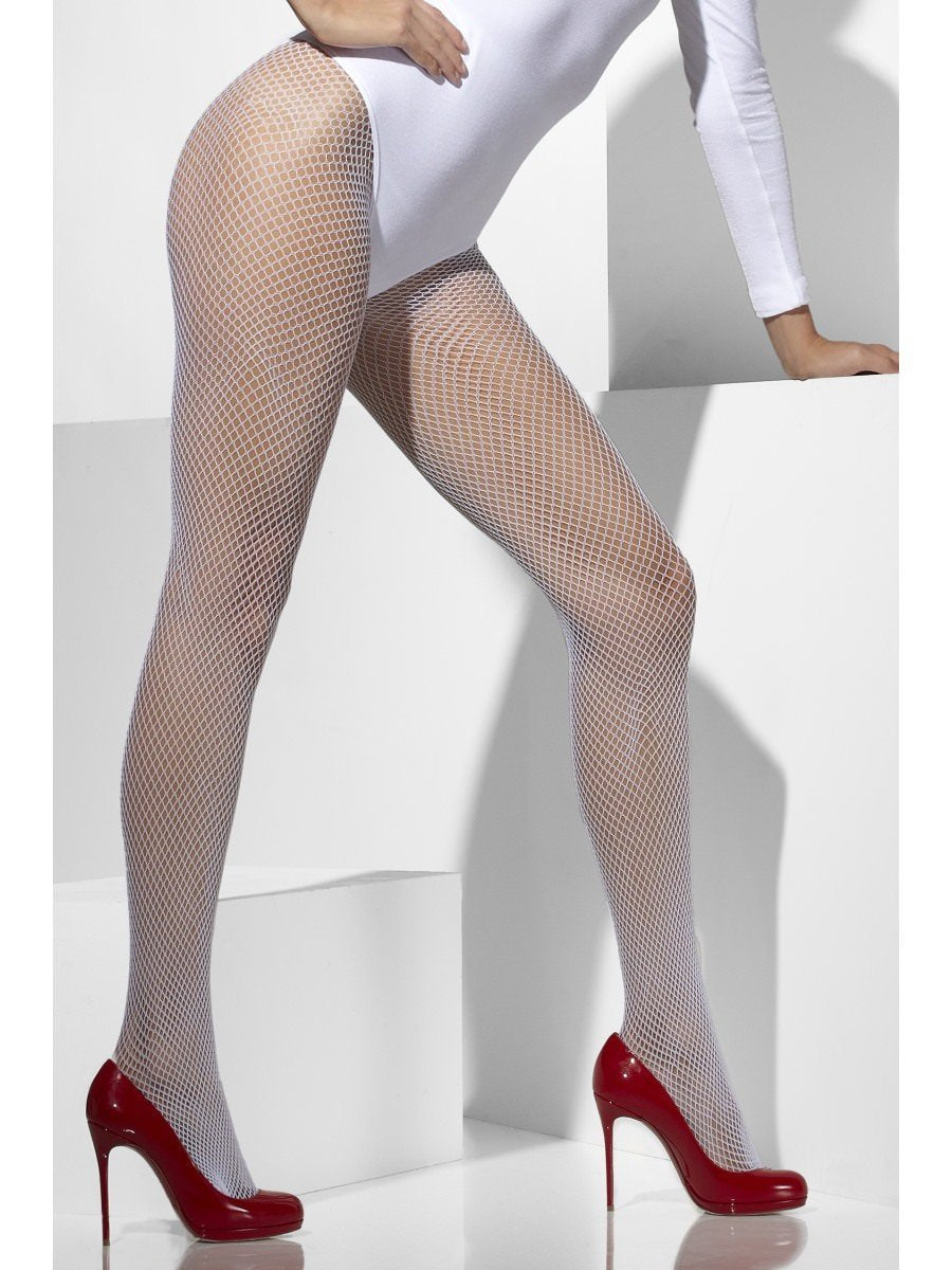 Fishnet Tights, White Wholesale