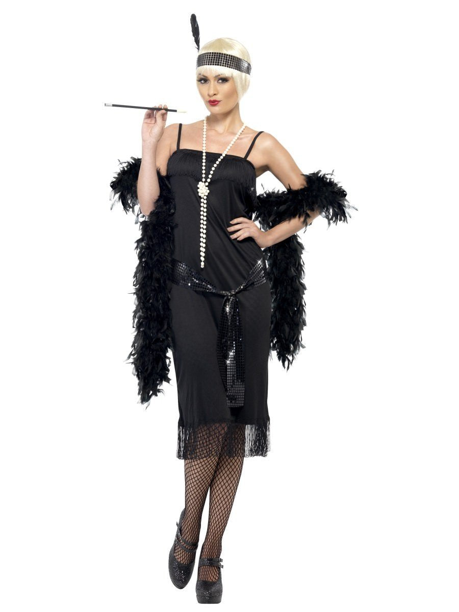 Flapper Costume, Black, with Dress Wholesale