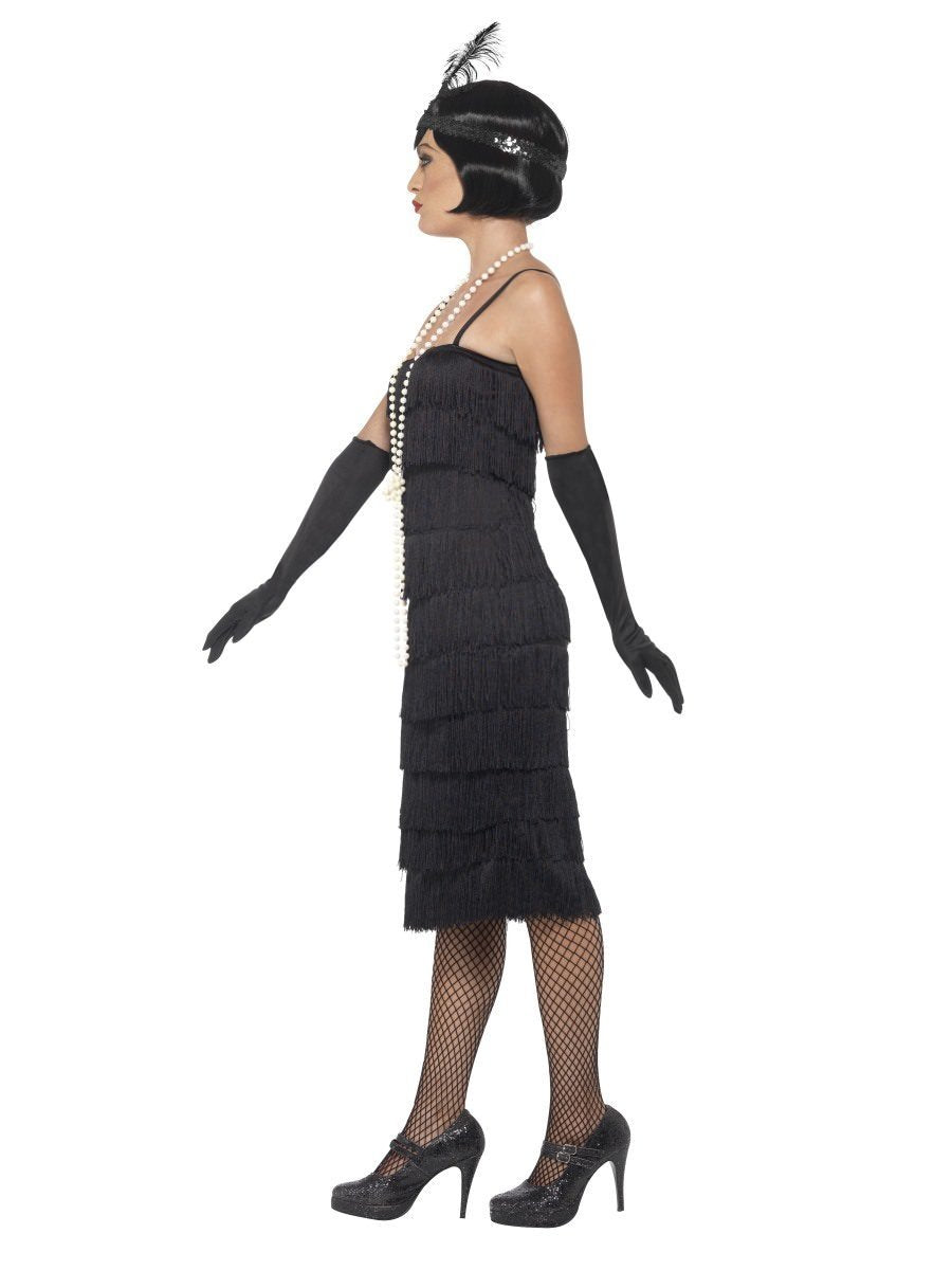 Flapper Costume, Black, with Long Dress Wholesale