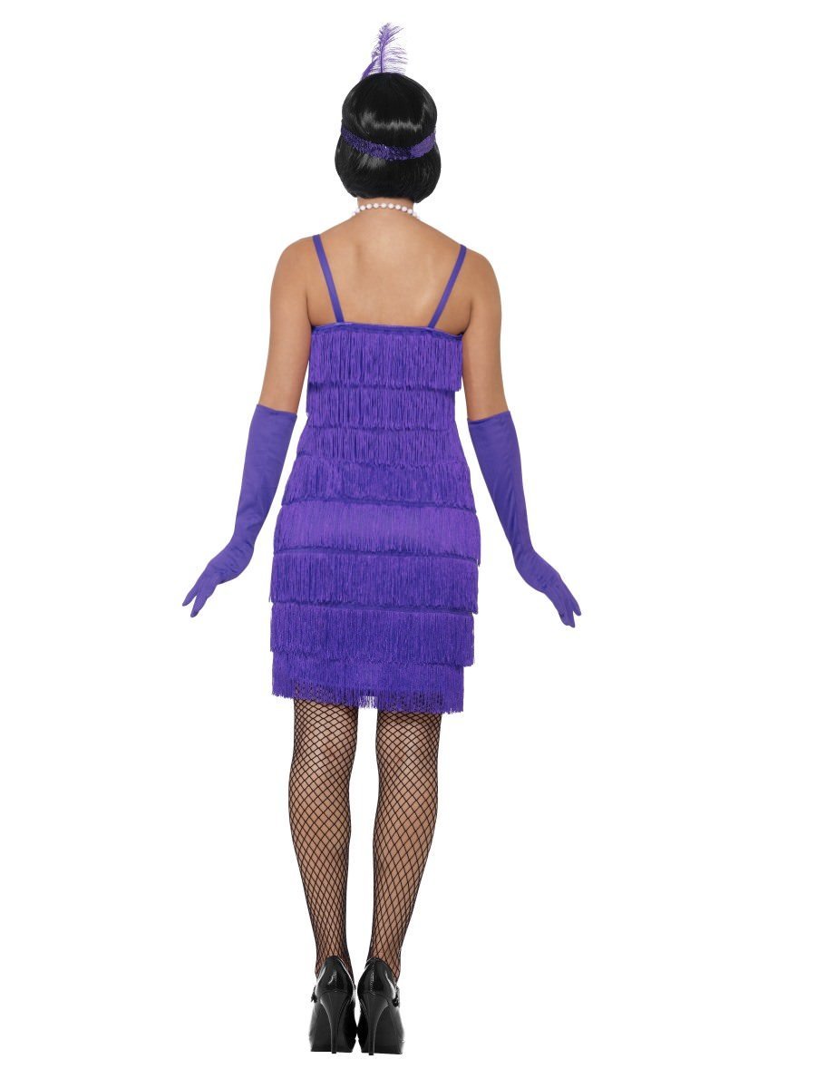 Flapper Costume, Purple, with Short Dress Wholesale