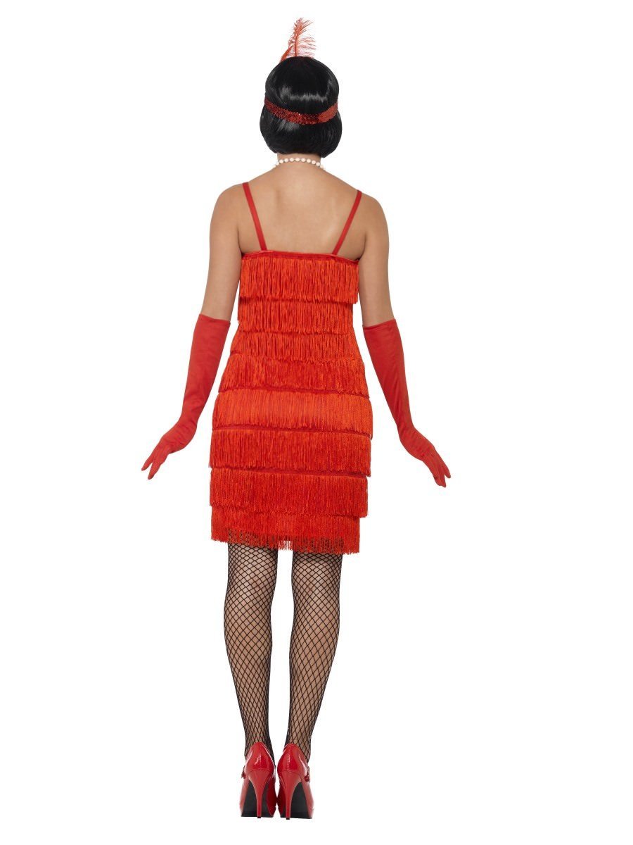 Flapper Costume, Red, with Short Dress Wholesale