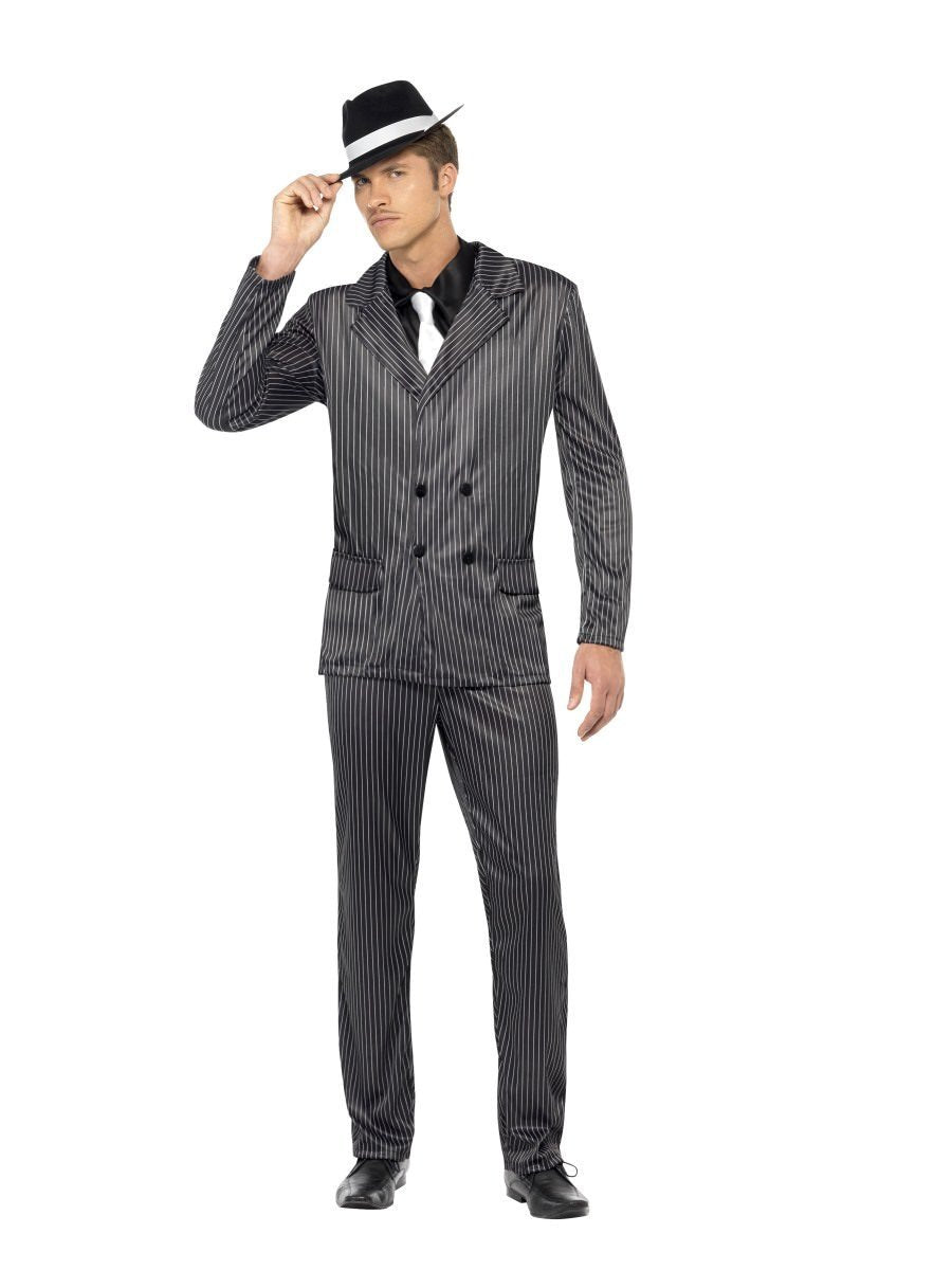 Gangster Costume, Black, Pinstripe Wholesale