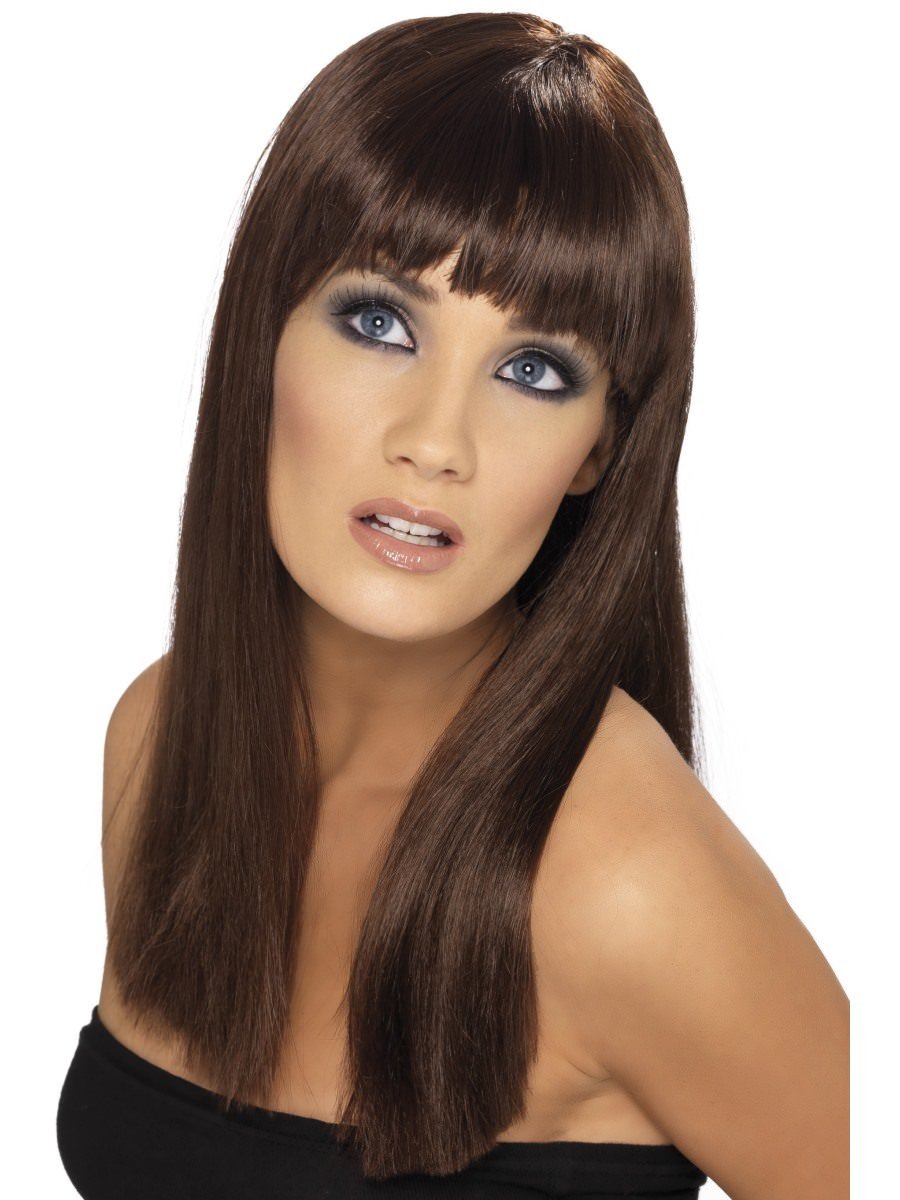 Glamourama Wig, Brown Wholesale