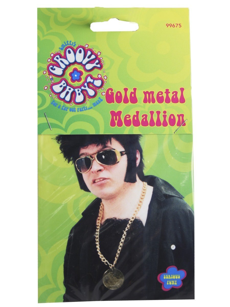 Gold Metal Medallion On Chain Wholesale