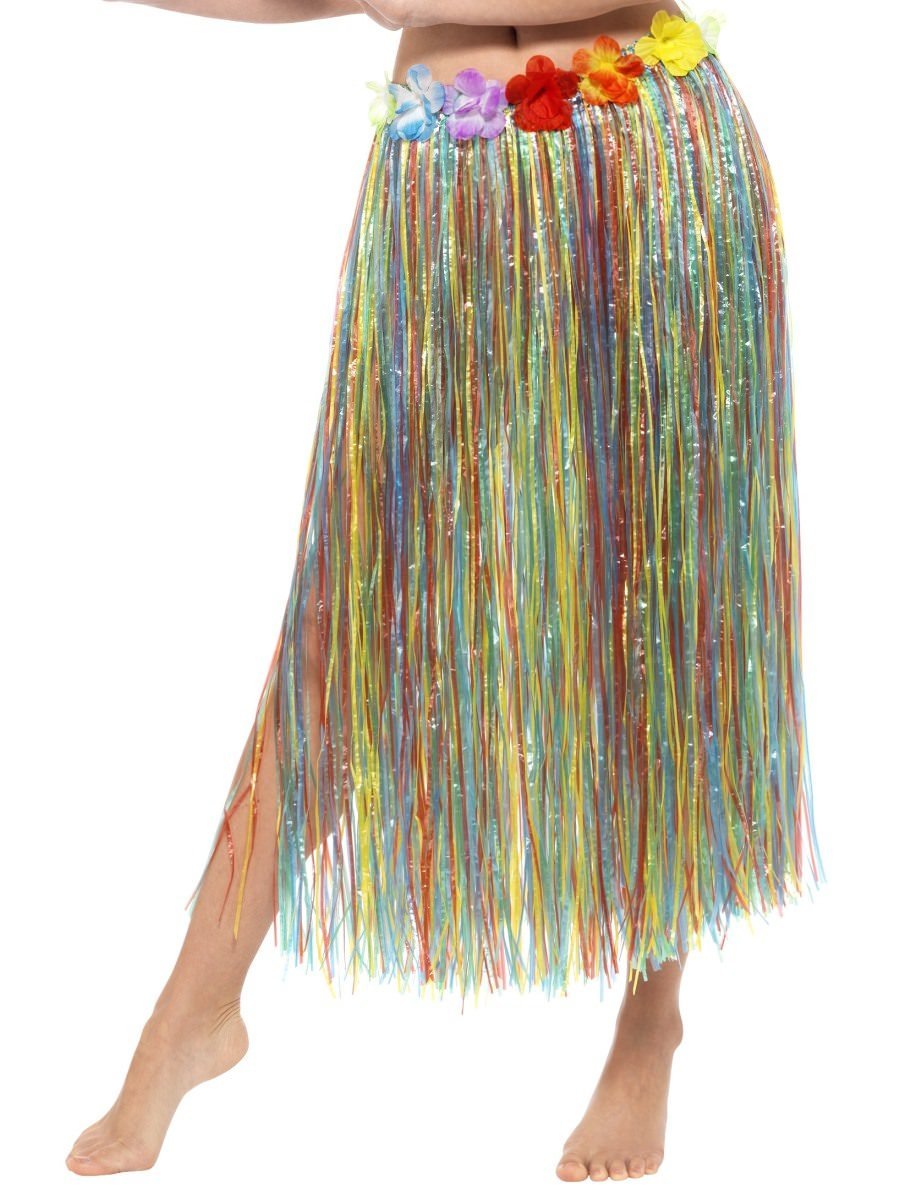 Hawaiian Hula Skirt with Flowers, Multi-Coloured Wholesale